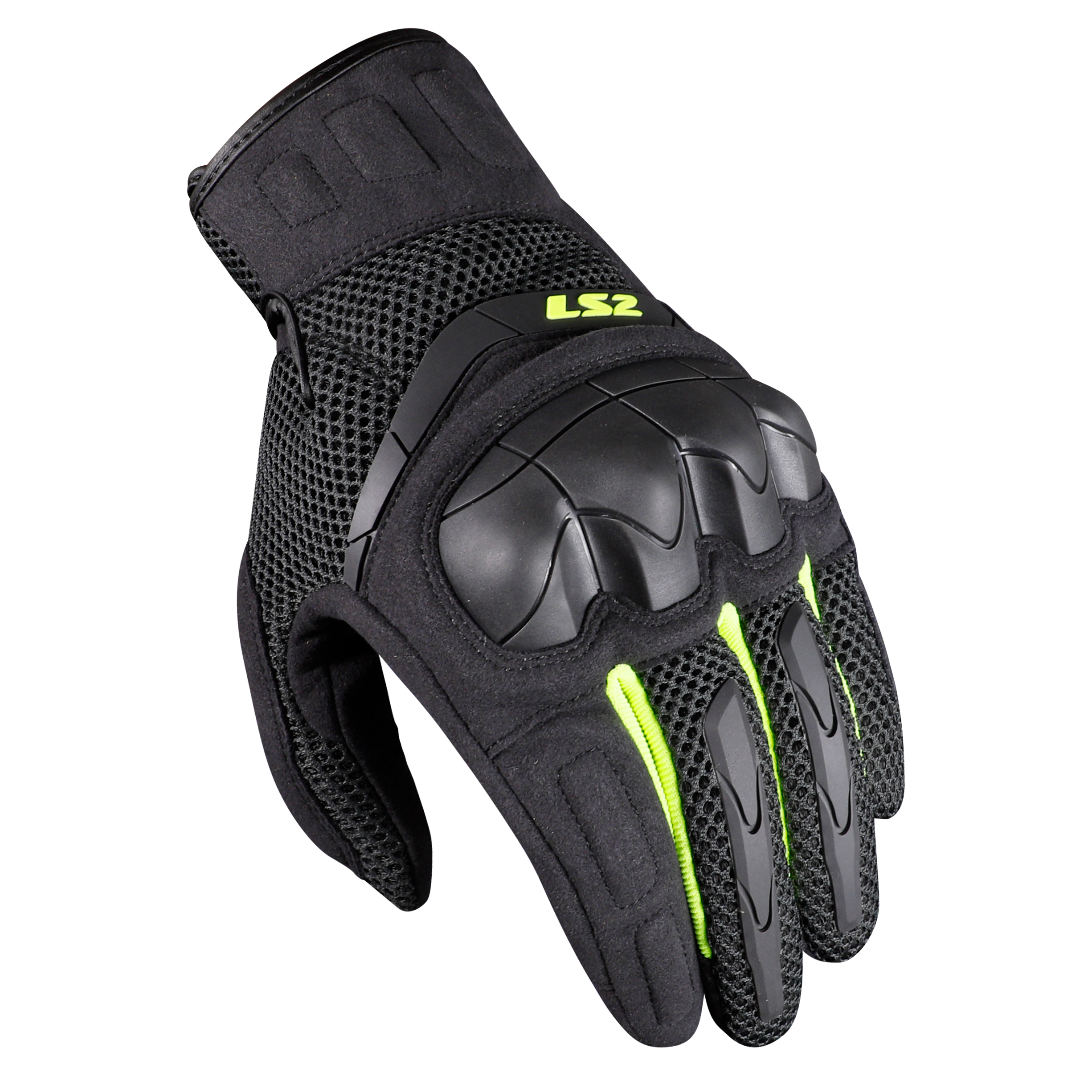 LS2 KUBRA MAN GLOVES ANT H-V YELLOW